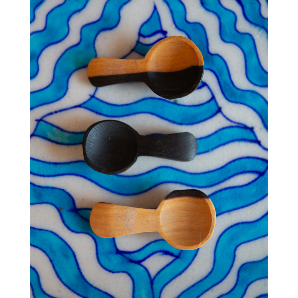 African Blackwood Tiny Salt Spoon