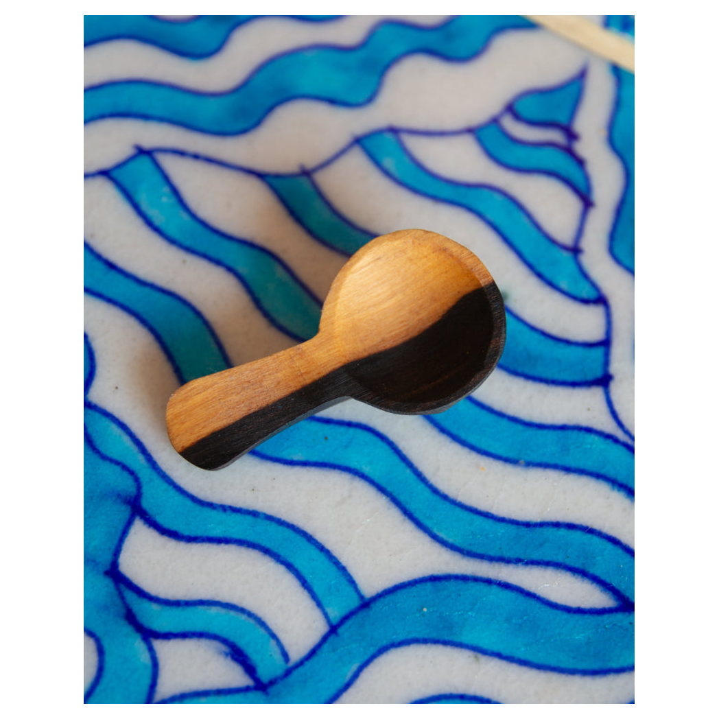 African Blackwood Tiny Salt Spoon