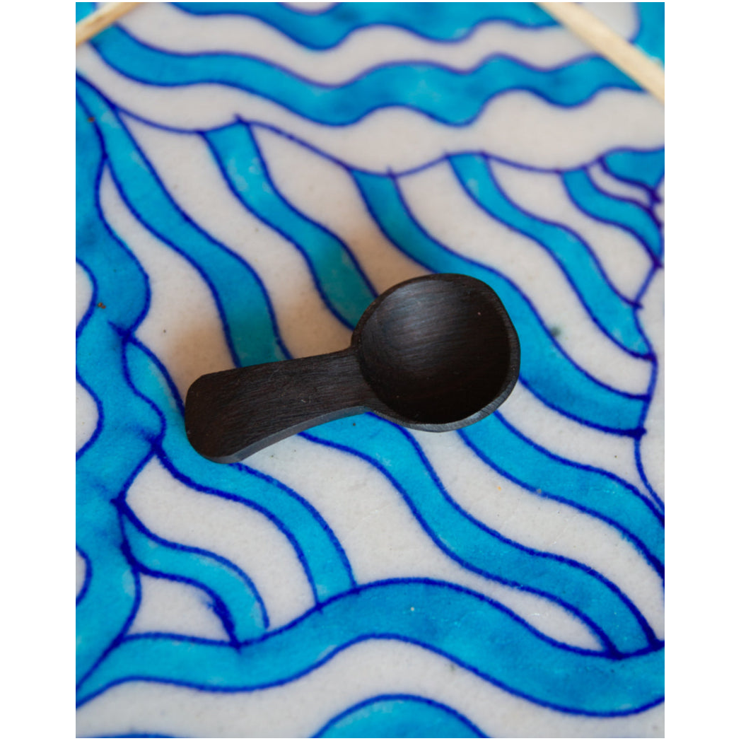 African Blackwood Tiny Salt Spoon