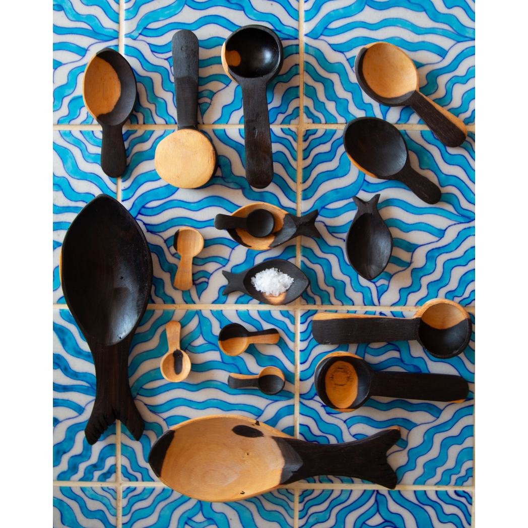 African Blackwood Tiny Salt Spoon