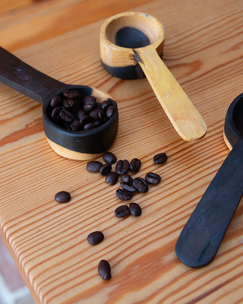 African Blackwood Flat Base Coffee Spoon