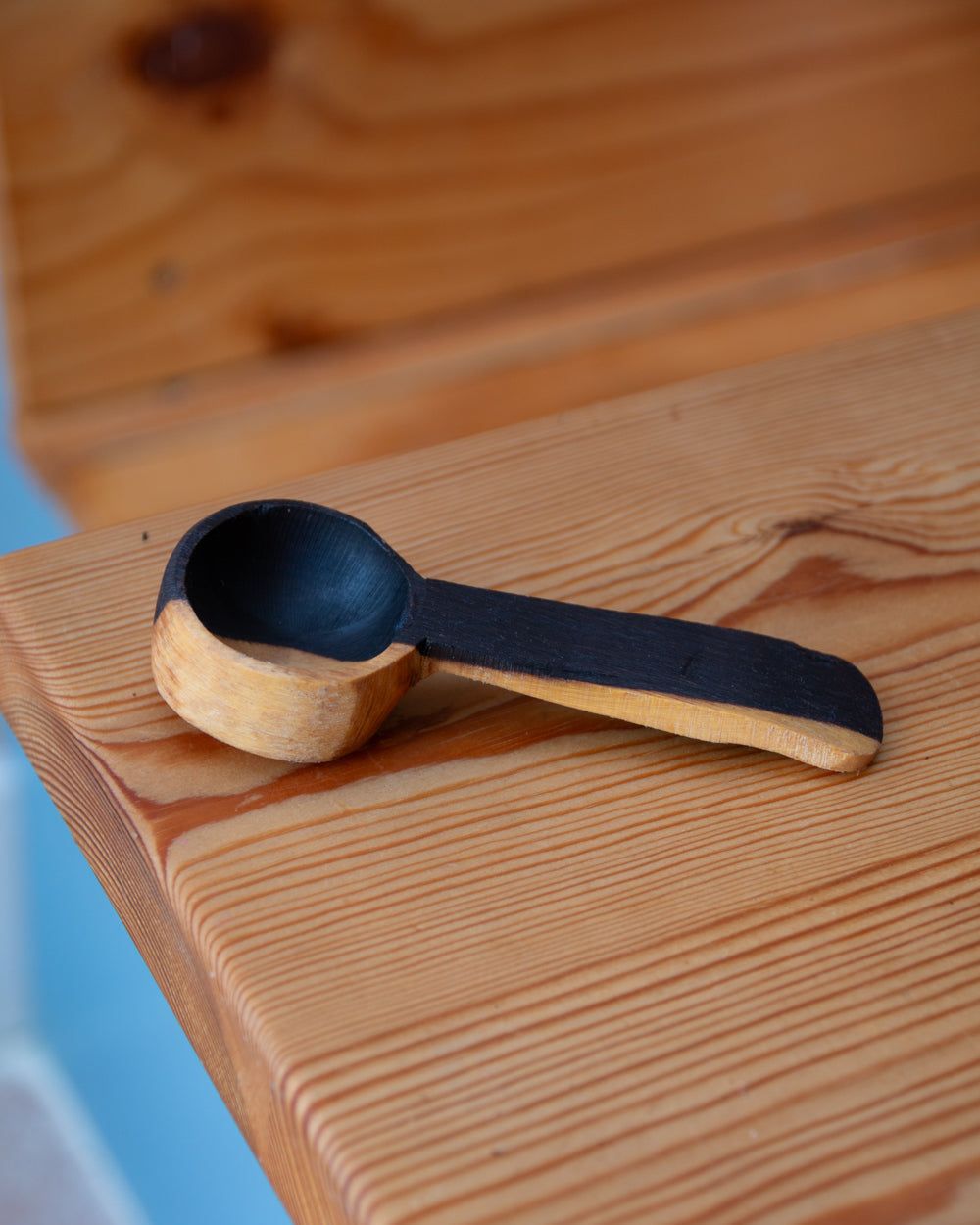 African Blackwood Flat Base Coffee Spoon