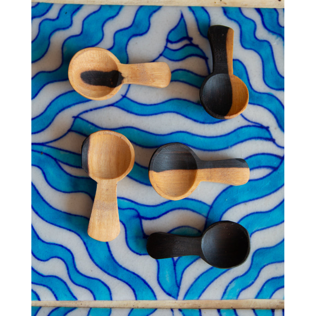 African Blackwood Tiny Salt Spoon