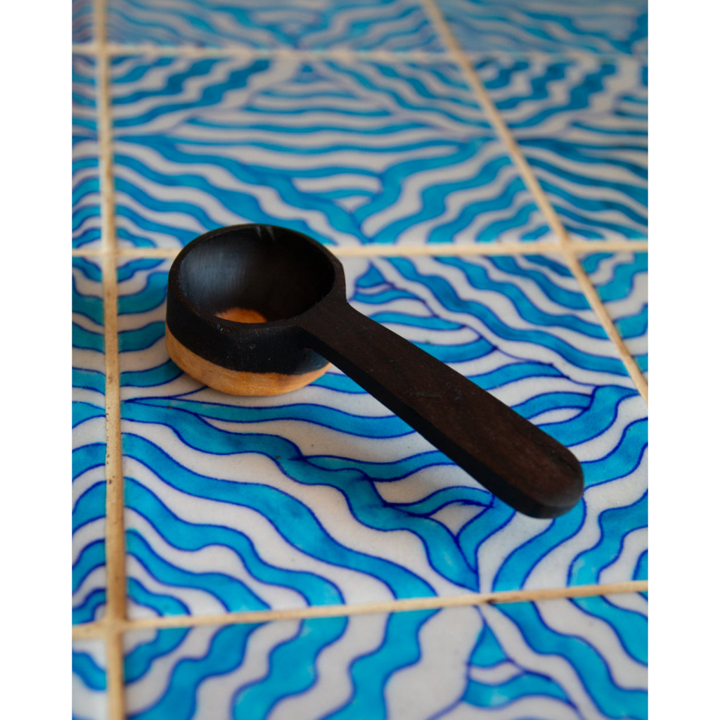 African Blackwood Flat Base Coffee Spoon